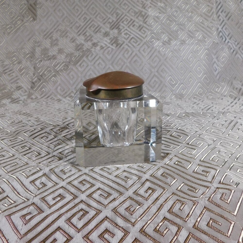 Cut Crystal Inkwell # 22448